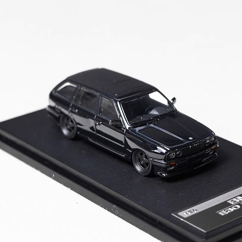 Mortal BMW 3 Series M3 E30 Wagon Full Black Low Stance Custom Openable Front Hood Detailed Engine Limited 799 Pieces