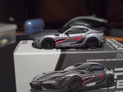 Pop Race X Enigma 1:64 Toyota GR Supra A90 Mk5 Darwin Pro Custom 66G NWB Green Shark in Blister Packaging (PRE002)