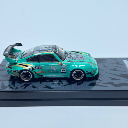 Motokit 1:64 RWB 993 #23 Hub Auto Green Livery