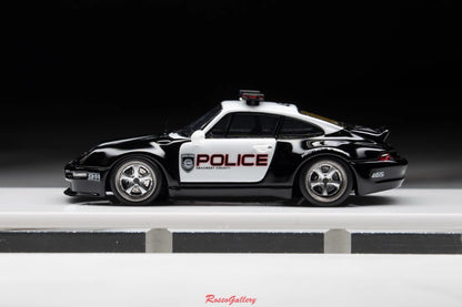 [Premium Resin Model] MY64 MY64X 1:64 Porsche Gunther Werks 993 (GW993) 400R NFS SCPD Police Limited to 299 Pieces (Rear Red and Blue LED Light) + Car Number + Individual Roof Light)
