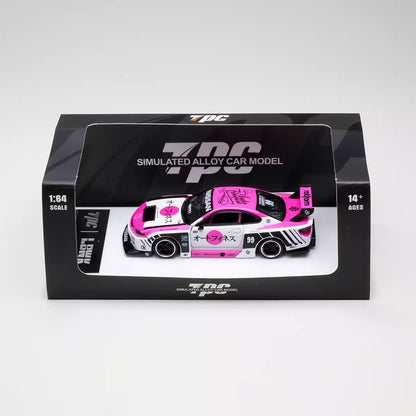TPC 1:64 Nissan Silvia S15 LBWK Custom Pink White Openable Front Hood Detailed Engine