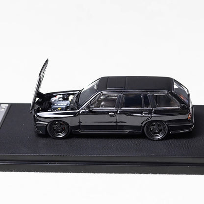 Mortal BMW 3 Series M3 E30 Wagon Full Black Low Stance Custom Openable Front Hood Detailed Engine Limited 799 Pieces