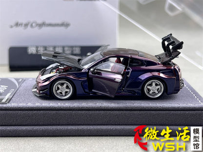 AOC 1:64 Nissan GT-R R35 Chameleon Changing Colours Hobby Expo China 2026 Limited Edition (Openable All Doors and Hoods with Detailed Engine and Decal Stickers)