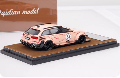 [Premium Resin Model] SUP Qidian Model 1:64 Audi RS6 Avant C7 Wagon DTM Jon Olsson Custom Pink Pig #9