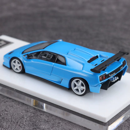 Micro Turbo 1:64 Lamborghini Diablo SV Metallic Blue CHobby Expo China 2026 Special Edition (Foldable Pop Up Head Lights + Opening Hood + Engine Part + Exhaust Details + Attachment)