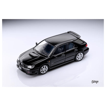Furuya 1:64 Subaru Impreza WRX STI Hawk Eye Official Licensed Black Wagon with Accessories Limited to 999 Pieces