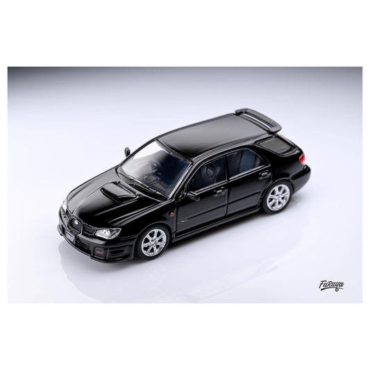 Furuya 1:64 Subaru Impreza WRX STI Hawk Eye Official Licensed Black Wagon with Accessories Limited to 999 Pieces