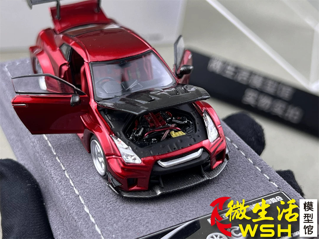 AOC 1:64 Nissan GT-R R35 Chameleon Changing Colours Hobby Expo China 2026 Limited Edition (Openable All Doors and Hoods with Detailed Engine and Decal Stickers)