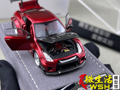 AOC 1:64 Nissan GT-R R35 Chameleon Changing Colours Hobby Expo China 2026 Limited Edition (Openable All Doors and Hoods with Detailed Engine and Decal Stickers)
