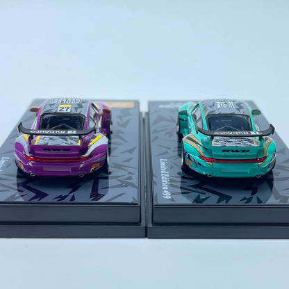 Motokit 1:64 RWB 993 #23 Hub Auto Green Livery