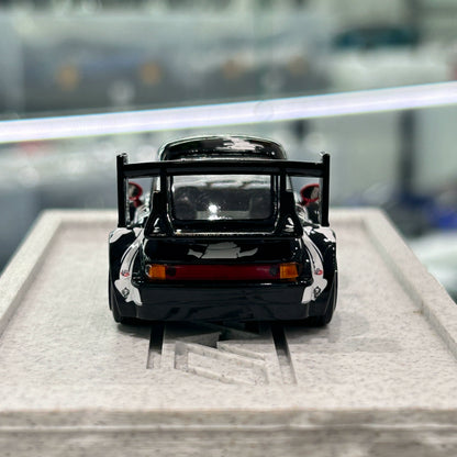 Demon King Auto 1:64 RWB 930 Skeleton Rexy Dinosaur Cute Q Car in Premium Box Packaging (Random Tongue Colour)