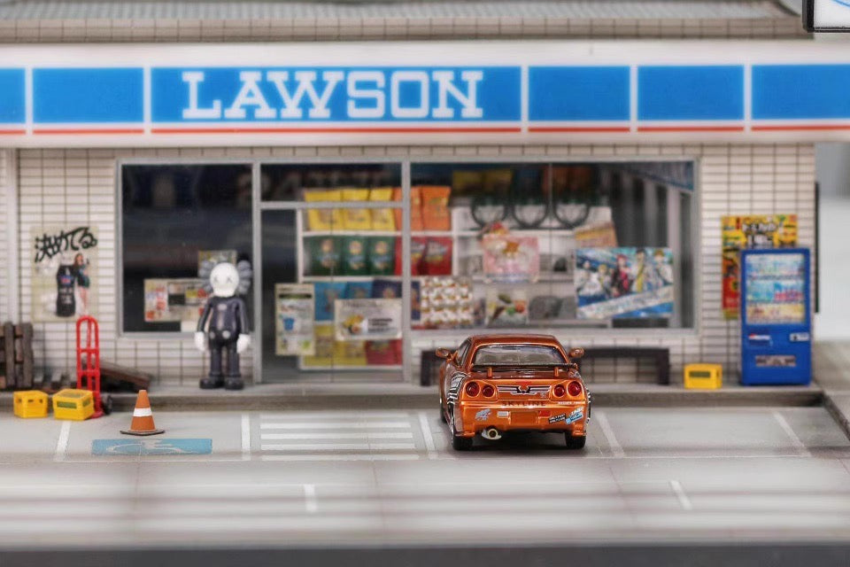 Street Weapon 1:64 Nissan Skyline GT-R R34 Z-Tune Need For Speed 7 Underground Orange Gold