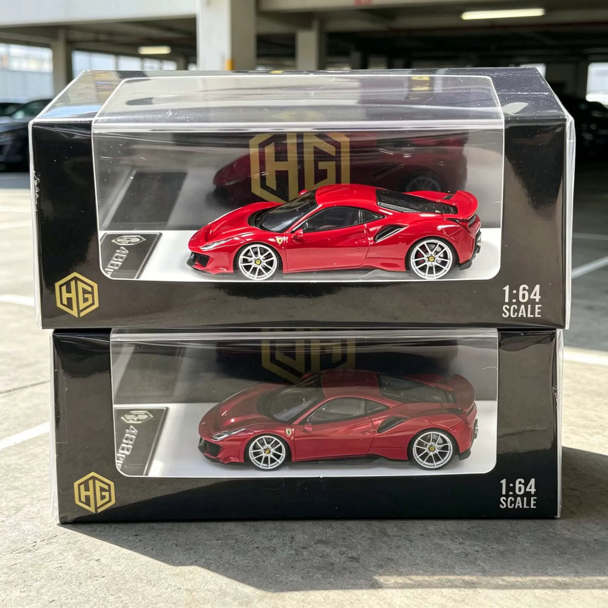 HG 1:64 488 Pista Coupe Metallic Red