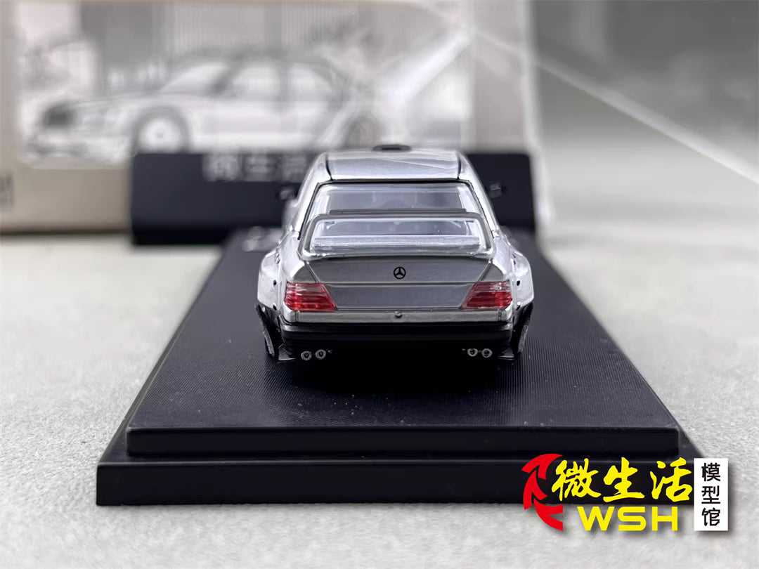 Rhino Model 1:64 Mercedes Benz E-Class MK1 W124 Silver Concept Custom Edition