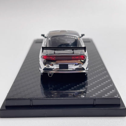 Transcend Model 1:64 Mitsubishi Eclipse Chrome Silver