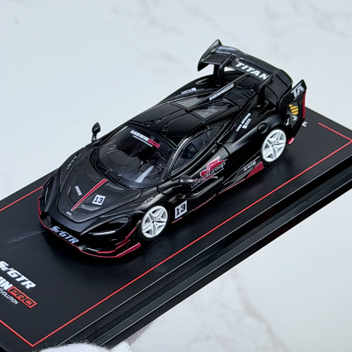 CM Model 1:64 McLaren DARWIN PRO 720Se² GTR #13 Matt Black in Premium Box Packaging McLaren Official Licensed - Malaysia Dealer Custom Special Edition