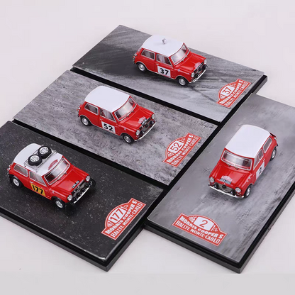 GCD 1:64 Mini Morris MK1 Mini Cooper S Rallye Automobile Monte-Carlo #177 1967 (Morris Mini Official Licensed)