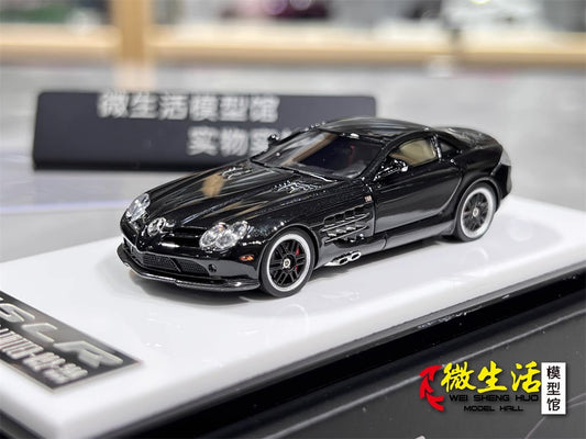 [Premium Resin Model] Car Lounge 1:64 Mercedes-Benz SLR McLaren 722 Edition Metallic Black Premium Box Packaging Limited 399 Pieces