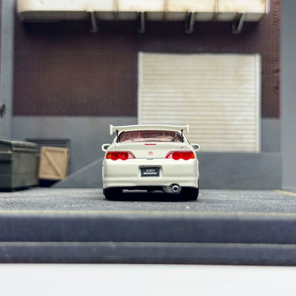 Motorhelix 1:64 Honda Mugen Integra Type-R DC5 championship White Openable Front Hood Detailed Engine - Honda & Mugen Duel Official Licensed