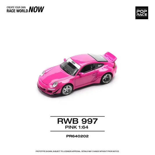 Pop Race 1:64 Porsche RWB 997 Pink (PR640202)