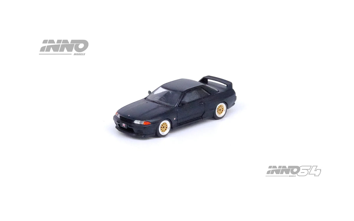 INNO64 1:64 NISSAN SKYLINE GT-R (R32) Matt Black The Diecast Company Special Edition