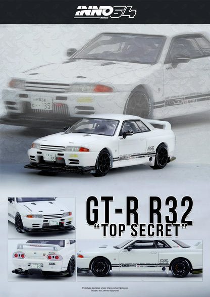 INNO64 1:64 Nissan TOP SECRET VR32 GT-R White (IN64-VR32TS-WHITE)