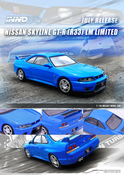 INNO64 1/64 NISSAN SKYLINE GT-R (R33) LM LIMITED Edition