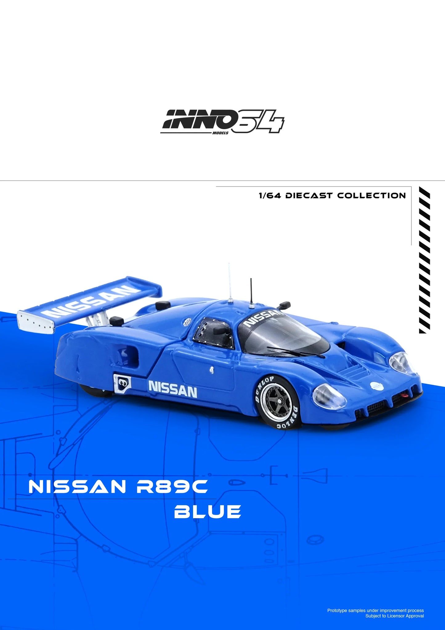 INNO64 1:64 NISSAN R89C Blue (IN64-R89C-BL)