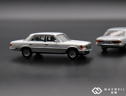 Maxwell 1/64 Mercedes Benz 450 SEL W116 Silver