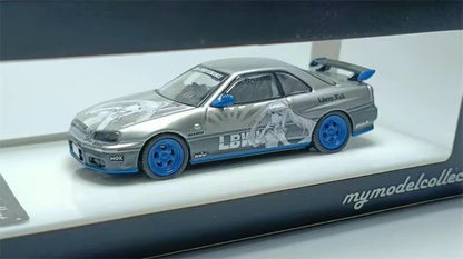 Model Collect 1:64 Nissan Skyline Mk 10 R34 25GT Turbo ER34 White Queen