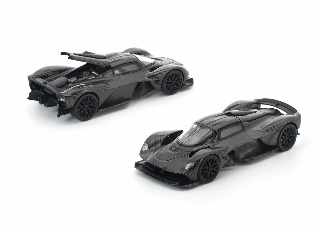 Pop Race 1:64 Aston Martin Valkyrie Carbon Opening Rear Hood Detailed Engine (PR640353)