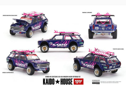 Mini GT 1:64 Datsun 510 4x4 Wagon Kaido Offroad V2 KaidoHouse (KHMG149)