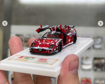 Demon King Auto 1:64 Ferrari F40 LB-Works LBWK Liberty Walk Openable Gull Wing Doors Christmas Edition Red Individual Number Limited 600 Pieces (Chase of a Chase Car)
