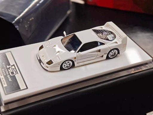 [Premium Resin Model] MY64 MY64X 1:64 Ferrari Classic F40 (F120) Bianco Brunei Sultan "BP8883" Limited to 199 Pieces