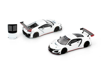 Pop Race 1:64 Honda NSX GT3 EVO22 White Opening Hood Detailed Engine (PR640280)