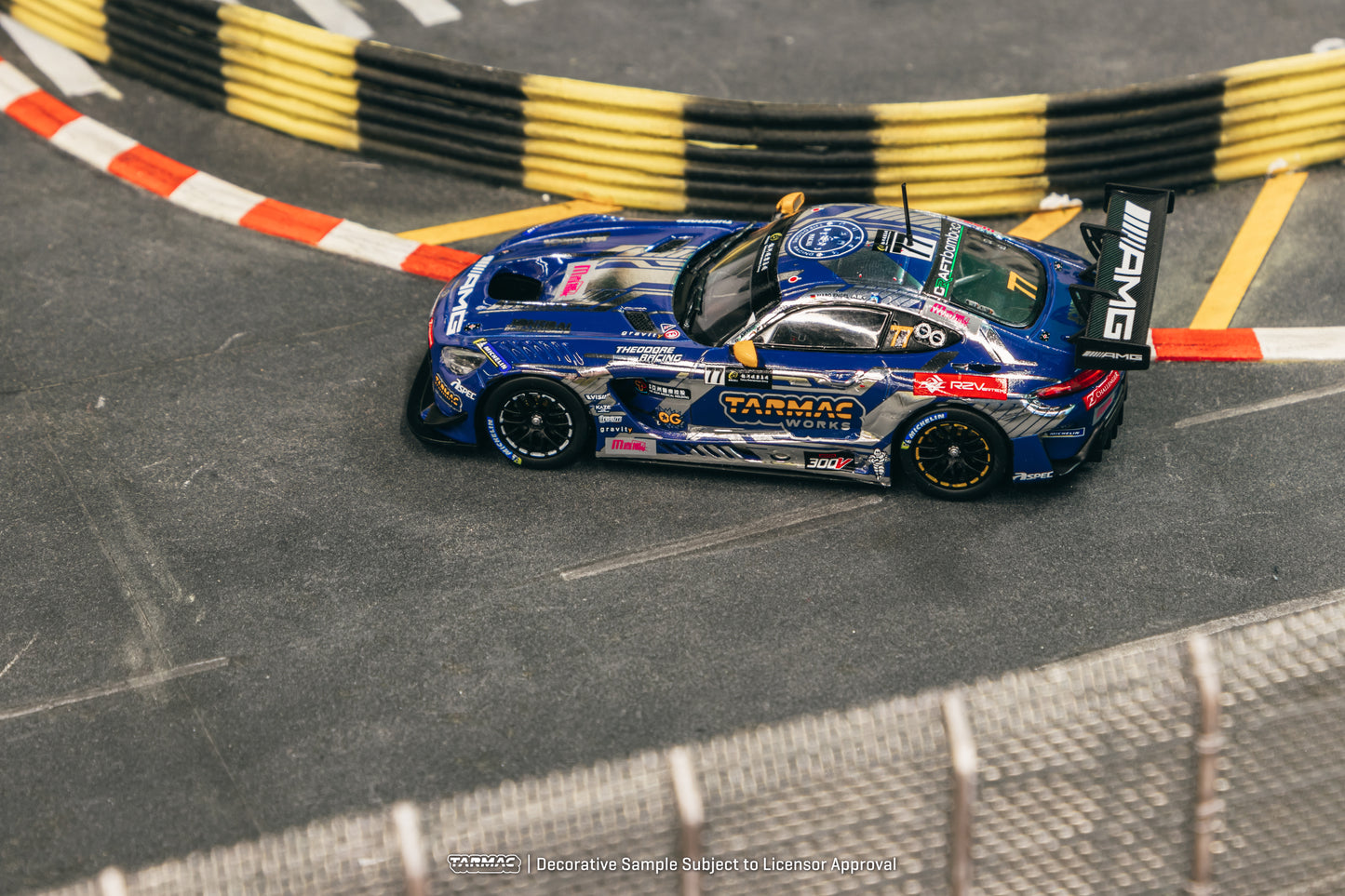 Tarmac Works 1/43 Mercedes-AMG GT3 Macau GT Cup 2022 #77 Winner - HOBBY43