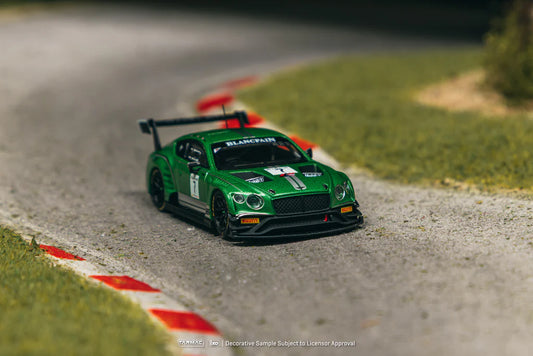 Tarmac Works X iXO Models 1/64 Bentley Continental GT3 Blancpain GT Series 2018 Testing Livery - HOBBY64