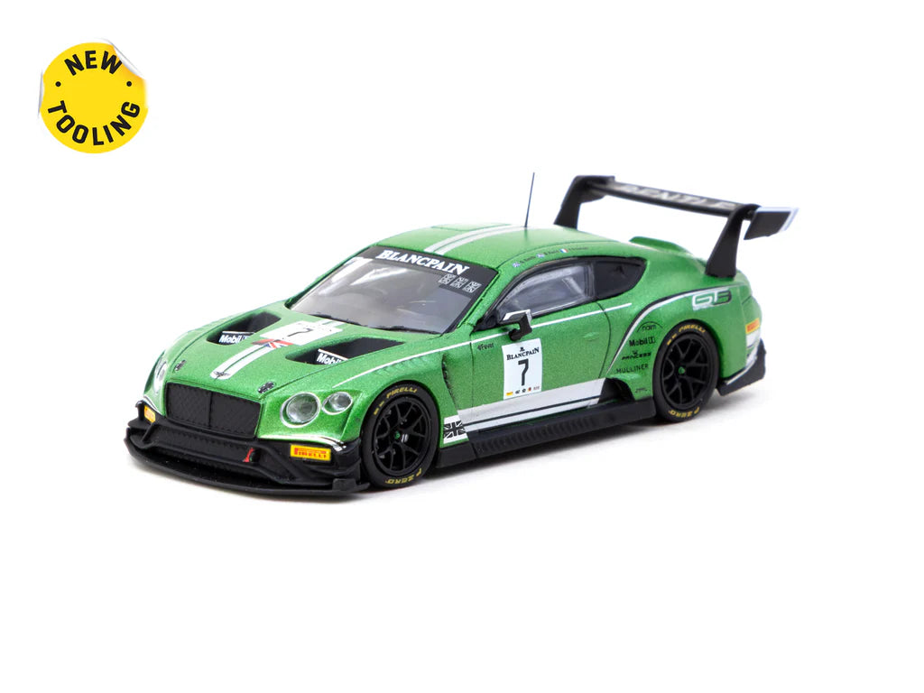 Tarmac Works X iXO Models 1/64 Bentley Continental GT3 Blancpain GT Series 2018 Testing Livery - HOBBY64