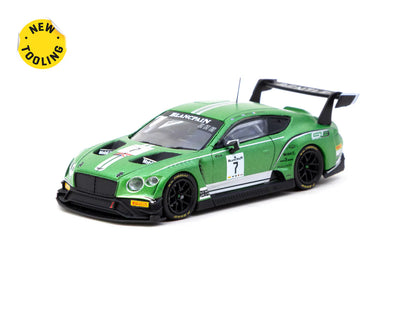 Tarmac Works X iXO Models 1/64 Bentley Continental GT3 Blancpain GT Series 2018 Testing Livery - HOBBY64