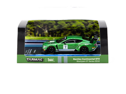 Tarmac Works X iXO Models 1/64 Bentley Continental GT3 Blancpain GT Series 2018 Testing Livery - HOBBY64