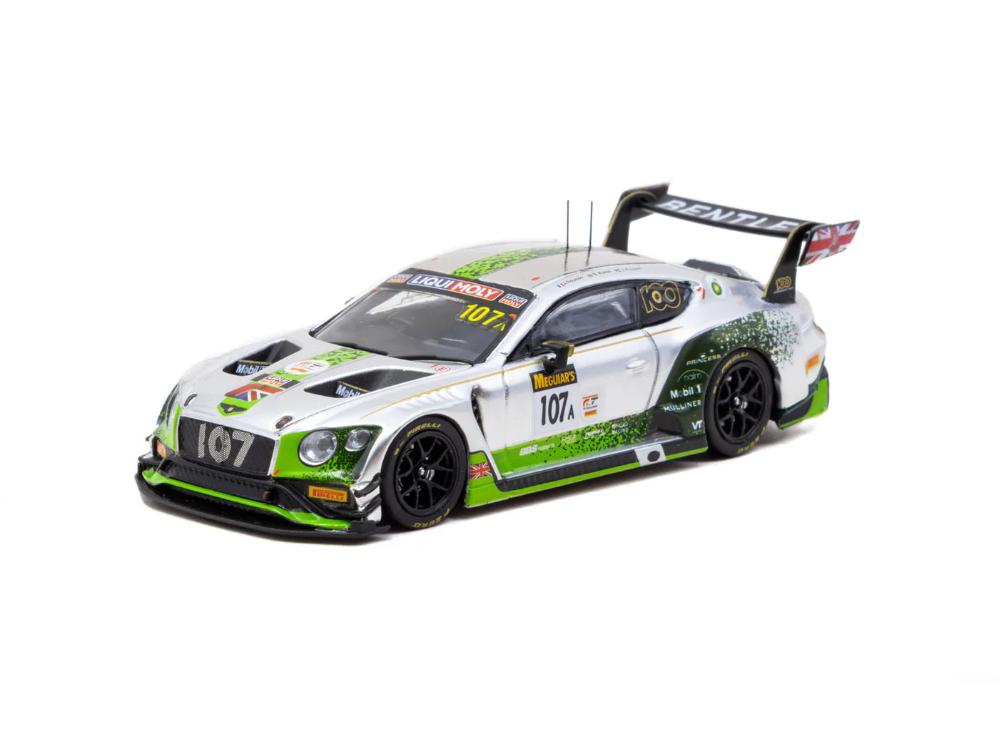 Tarmac Works 1/64 Bentley Continental GT3 Bathurst 12 Hour 2019 #107 - Tarmac Works x iXO Models HOBBY64