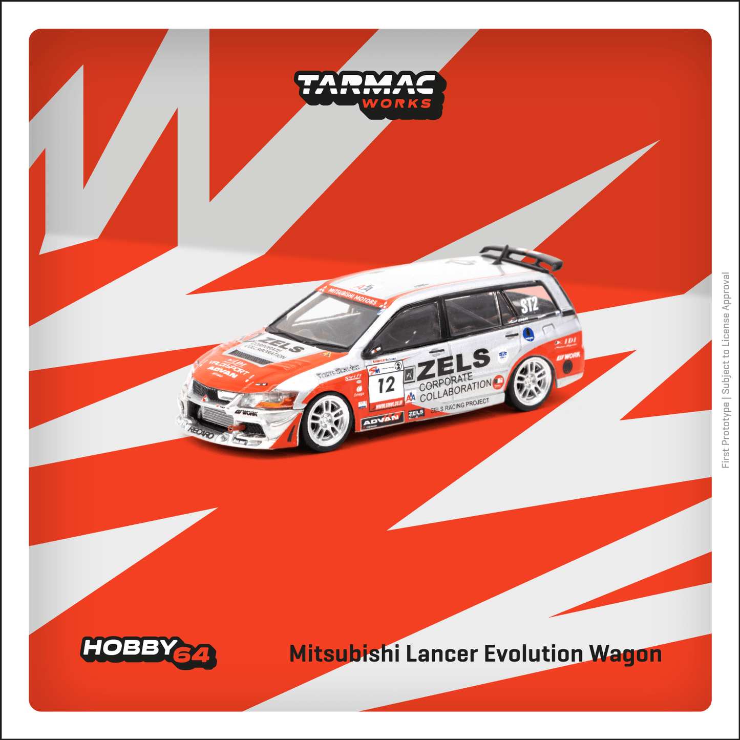 Tarmac Works 1/64 Mitsubishi Lancer Evolution Wagon Super Taikyu Series 2007 #12 - HOBBY64