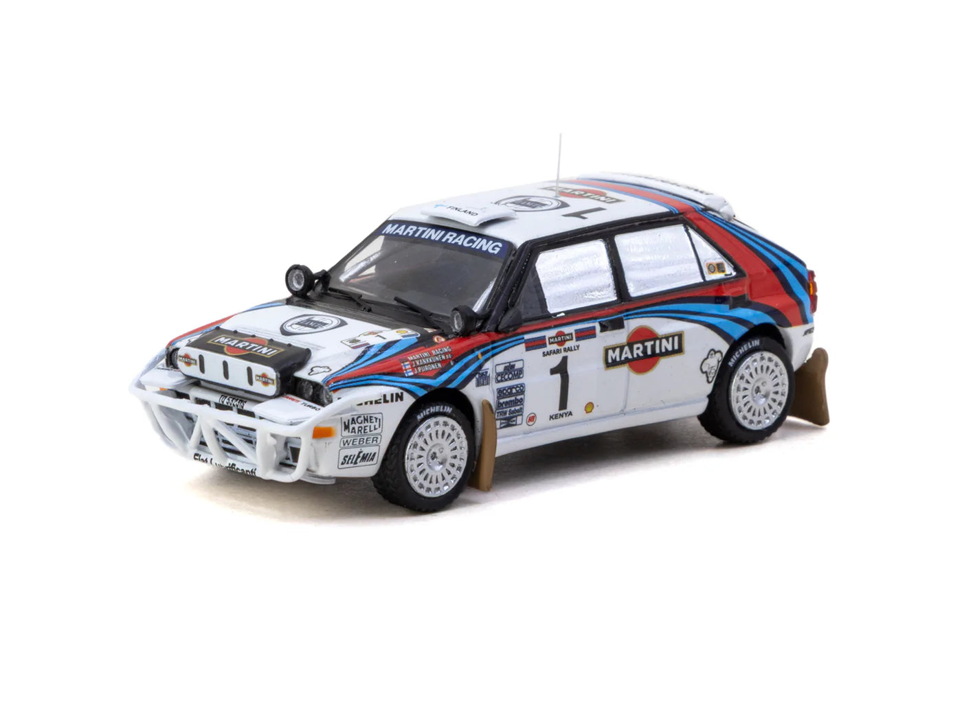Tarmac Works 1/64 Lancia Delta HF Integrale Safari Rally 1992 #1 - Tarmac Works HOBBY64