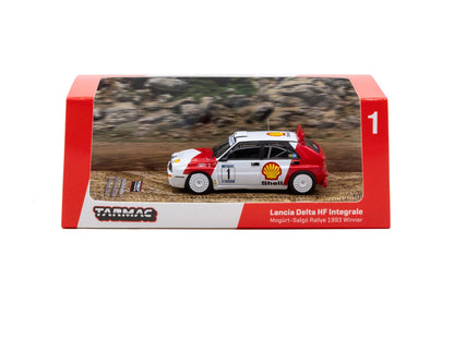 Tarmac Works 1/64 Lancia Delta HF Integrale Mogürt-Salgó Rallye 1993 Winner #1 - Tarmac Works HOBBY64
