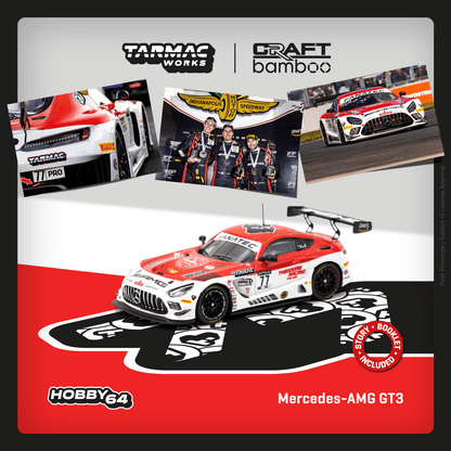 Tarmac Works 1/64 Mercedes-AMG GT3 Indianapolis 8 Hour 2022 #77 Winner - HOBBY64