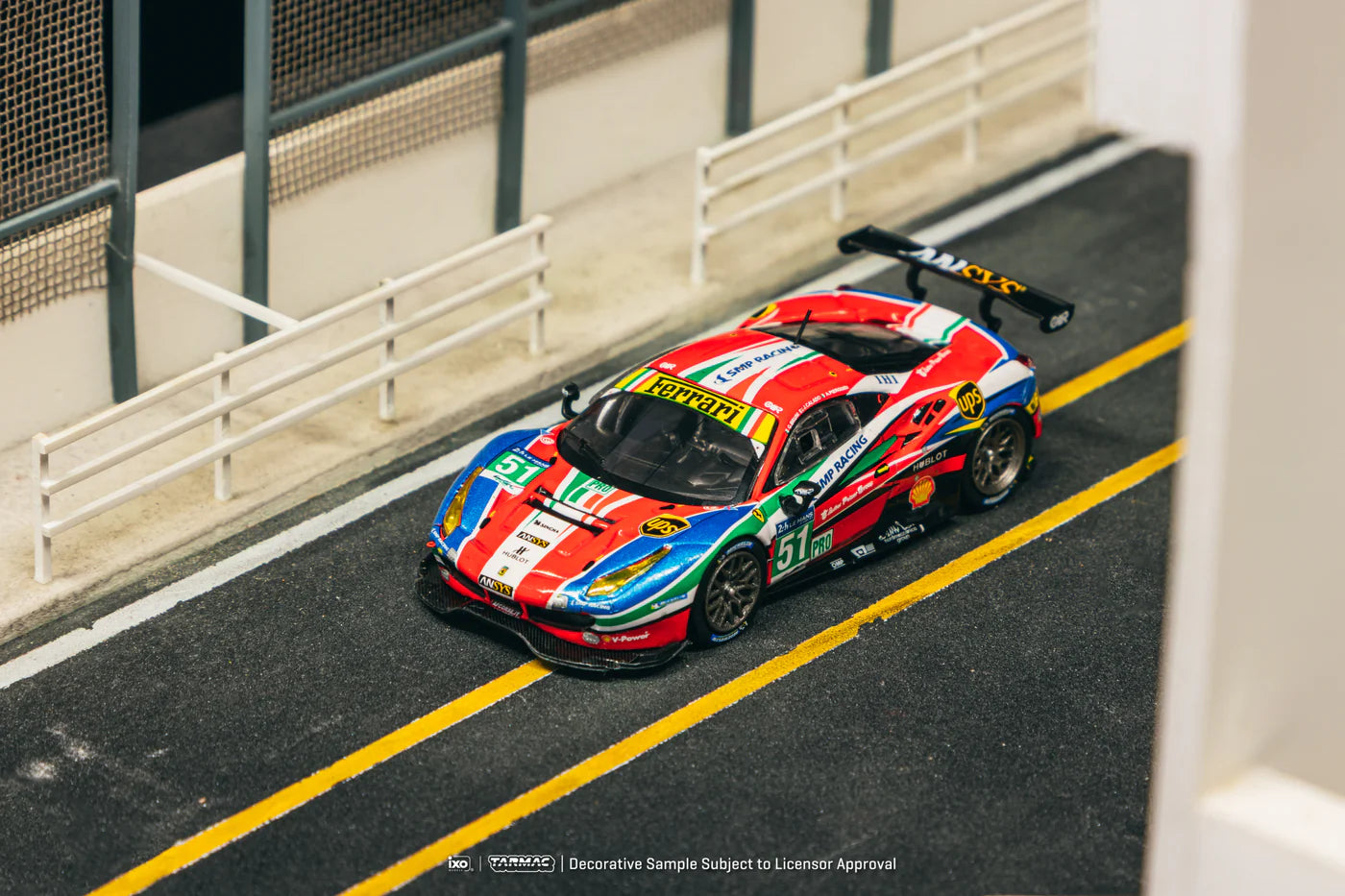 Tarmac Works 1/64 Ferrari 488 GTE 24h of Le Mans 2016 #51 - Tarmac Works X iXO Models HOBBY64