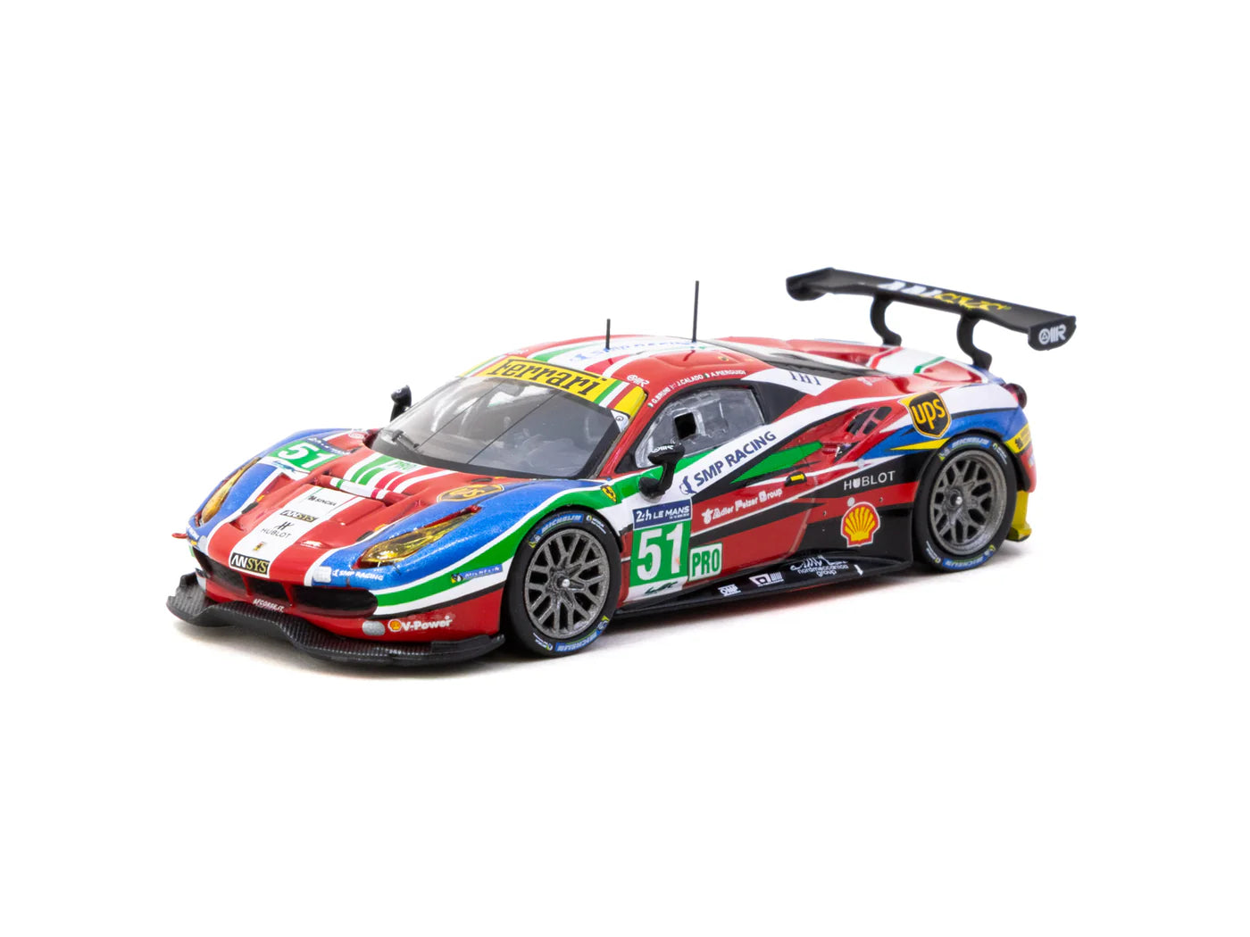 Tarmac Works 1/64 Ferrari 488 GTE 24h of Le Mans 2016 #51 - Tarmac Works X iXO Models HOBBY64