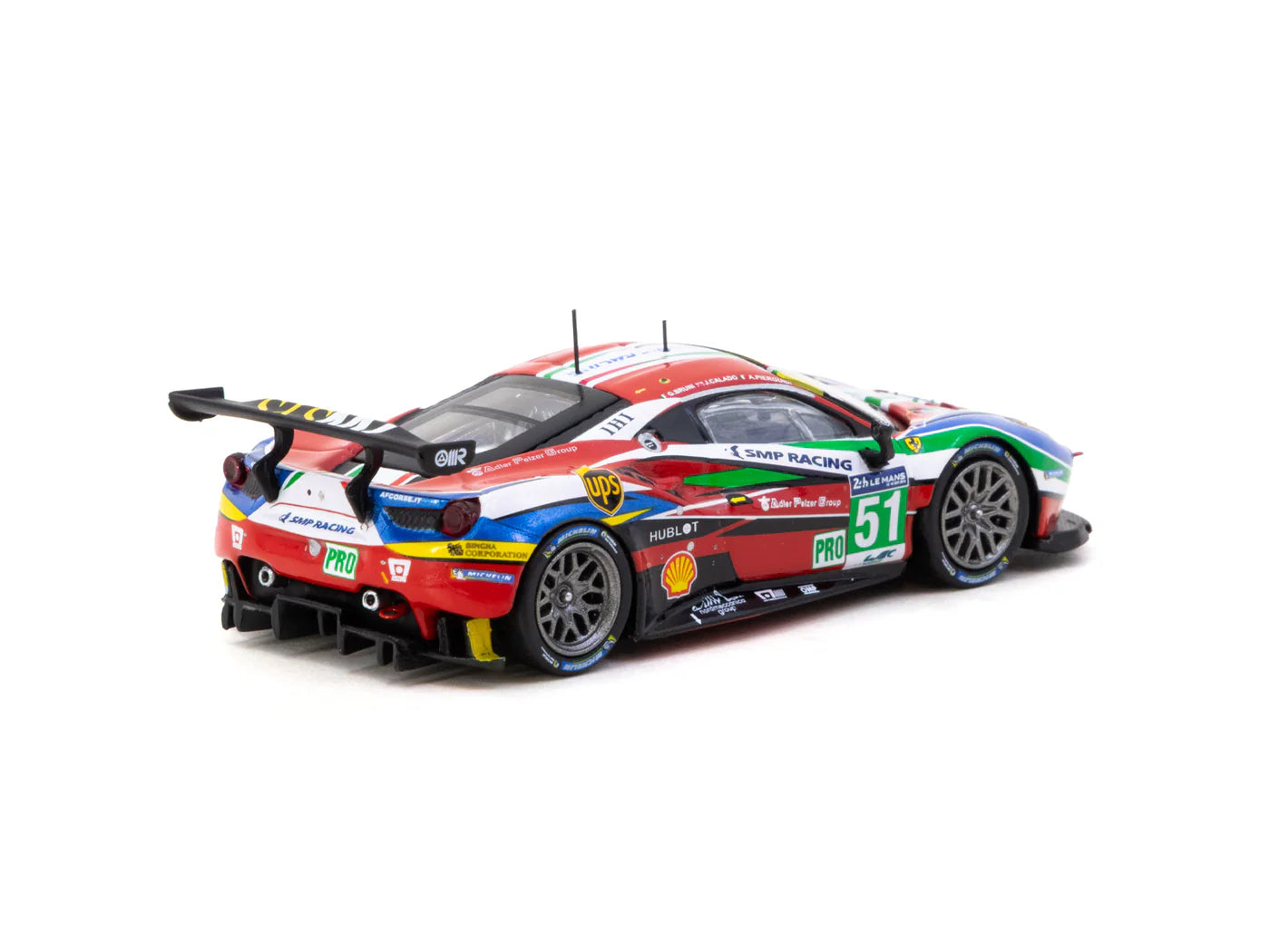 Tarmac Works 1/64 Ferrari 488 GTE 24h of Le Mans 2016 #51 - Tarmac Works X iXO Models HOBBY64