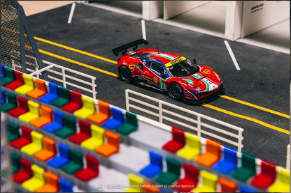 Tarmac Works X iXO Models 1/64 Ferrari 488 GTE 24h of Le Mans 2020 #71 - HOBBY64