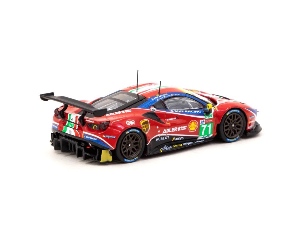 Tarmac Works X iXO Models 1/64 Ferrari 488 GTE 24h of Le Mans 2020 #71 - HOBBY64
